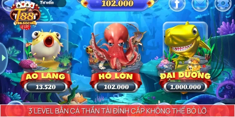 3 level Bắn Cá Thần Tài đỉnh cấp không thể bỏ lỡ