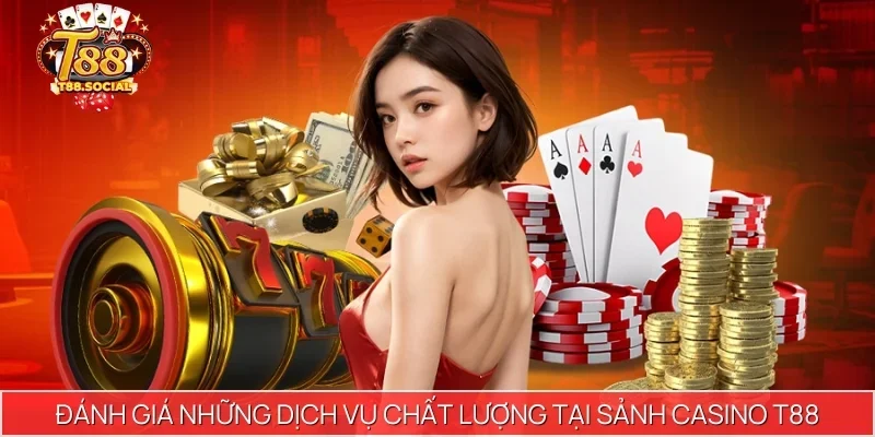 Đánh giá những dịch vụ chất lượng tại sảnh Casino T88