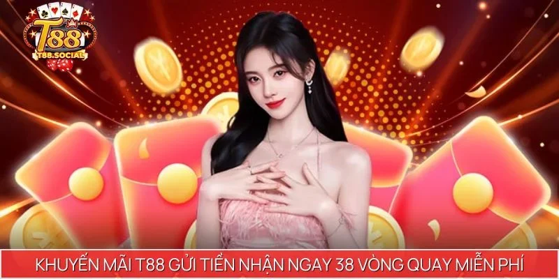 Khuyến mãi T88 gửi tiền nhận ngay 38 vòng quay miễn phí